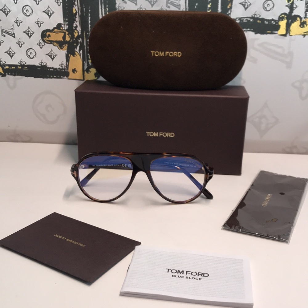 New Authentic Tom Ford TF5012 052 Tortoise Eyeglasses - Picture 11 of 13